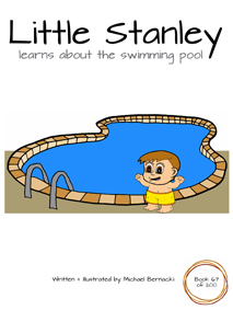 Little Stanley learns about the swimming pool