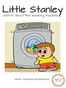 Little Stanley learns about the washing machine